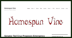 Desktop Screenshot of homespunvine.com
